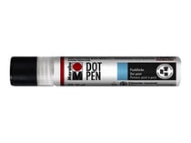 Marqueur peinture - Dot pen - 25 ml - blanc - Marabu