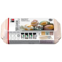 12 PIÈCES de Pâques Oeuf Décorateur Kit Lapin Couleur Des Œufs Machine DIY  Artisanat avec 8 Coloré Marqueurs 3 Faux Oeufs