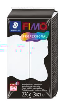 Pâtes polymère Fimo - blanc - 226 g