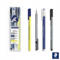 Pack de 4 - Stylo à bille, Stylo Feutre fin, Surligneur et Crayon rétractable - Triplus 34 SB4 - STAEDTLER