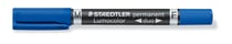 Marqueur permanent - Bleu - Lumocolor 348-2 - Double-pointe - STAEDTLER