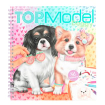 Dessin et coloriage enfant Top Model Carnet Stickers Dress Cutout