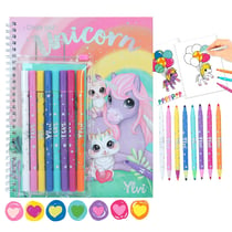 Ylvi - Album à colorier Unicorn avec set crayons