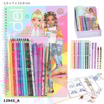 Album à colorier et set de crayons Top Model