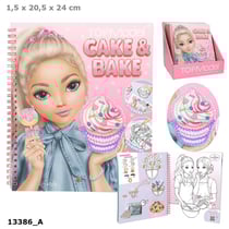 Livre de coloriage à paillettes TOPModel - Cake & Bake