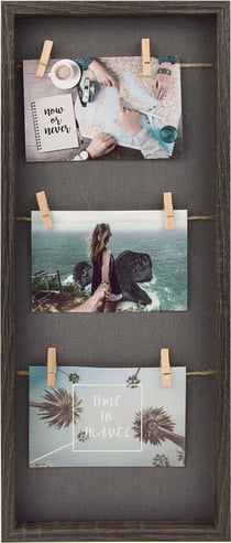 Pêle-mêle Gallery - Solutions Corde à linge et pinces - 3 photos - 10x15cm