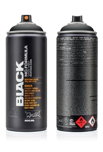 Bombe de peinture 400 ml Montana Black - Black 9001