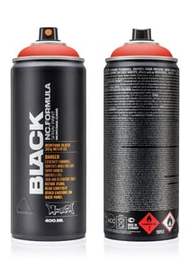 Bombe de peinture 400 ml Montana Black - Power red P3000