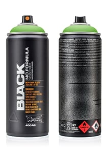 Bombe de peinture 400 ml Montana Black - Power green P6000
