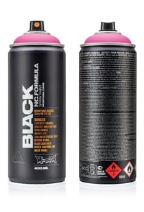 Bombe de peinture 400 ml Montana Black - Power pink P4000