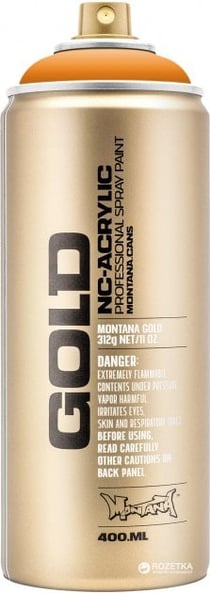 Bombe de peinture Acrylique GOLD Orangina G2050 - 400 ml - Montana