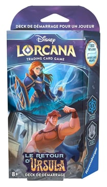 Deck de démarrage - Disney Lorcana - Le retour d'Ursula : Saphir-Acier