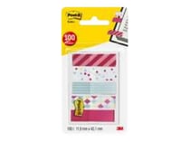 Marque-pages Post-it® Etroits collection Carnaval - Lot 5 x 20
