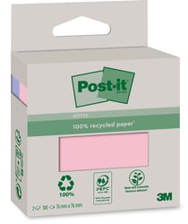 Mini Cube Post-It®, Orange, Rose et Jaune, 51 mm x 51 mm, 400  Feuilles/Bloc, 1 Bloc/Paquet
