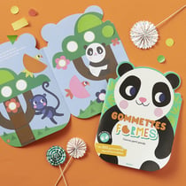 Gommettes formes - Coucou petit panda