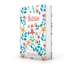 Bible segond 21 compacte (premium style) : couverture rigide toilée matelassée motif fleuris