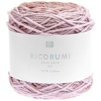 Pelote de fil à crocheter 100% coton - Rico Design - Ricorumi Spin Spin - Mauve 007