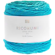 Pelote de fil à crocheter 100% coton - Rico Design - Ricorumi Spin Spin - Turquoise 009