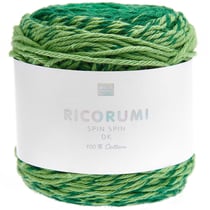 Pelote de fil à crocheter 100% coton - Rico Design - Ricorumi Spin Spin - Vert 013