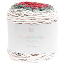 Pelote de fil à crocheter 100% coton - Rico Design - Ricorumi Spin Spin Christmas - White 024