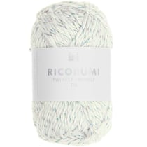 Pelote de fil à crocheter - Rico Design - Ricorumi Twinkly Twinkly - White