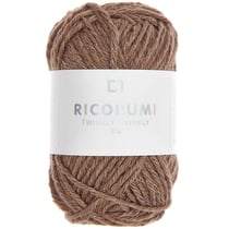 Pelote de fil à crocheter - Rico Design - Ricorumi Twinkly Twinkly - Brun