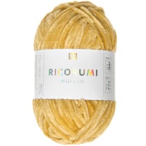 Pelote de fil à crocheter 100% polyester - Rico Design - Ricorumi Nilli Nilli - Moutarde 04