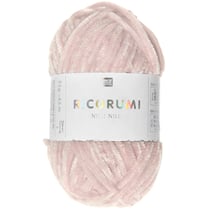 Pelote de fil à crocheter 100 % polyester - Rico Design - Ricorumi Nilli Nilli - Rose poudré 05