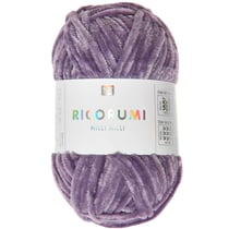 Pelote de fil à crocheter 100 % polyester - Rico Design - Ricorumi Nilli Nilli - Lilas 12