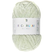 Pelote de fil à crocheter 100 % polyester - Rico Design - Ricorumi Nilli Nilli - Menthe