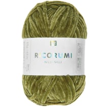 Pelote de fil à crocheter 100 % polyester - Rico Design - Ricorumi Nilli Nilli - Olive 20