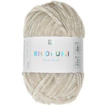 Pelote de fil à crocheter 100 % polyester - Rico Design - Ricorumi Nilli Nilli - Ecru 21