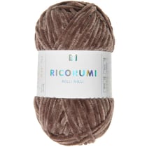 Pelote de fil à crocheter 100 % polyester - Rico Design - Ricorumi Nilli Nilli - Chocolat 24