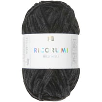 Pelote de fil à crocheter 100% polyester - Rico Design - Ricorumi Nilli Nilli - Noir 27