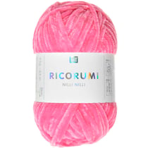 Pelote de fil à crocheter 100 % polyester - Rico Design - Ricorumi Nilli Nilli - Pink Neon 28