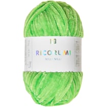 Pelote de fil à crocheter 100 % polyester - Rico Design - Ricorumi Nilli Nilli - Vert Neon 30
