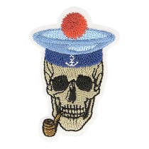 Ecusson thermocollant - Tête de mort marin