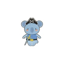 Ecusson thermocollant - Koala pirate
