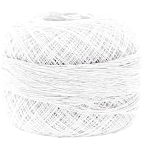 Pelote de fil à crocheter 100% coton - Rico Design - Blanc