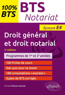 BTS notariat : épreuve de droit général et droit notarial (E4/U4)