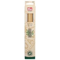 Aiguilles à tricoter 2 pointes n°4,5 - bambou - 20 cm