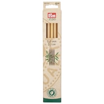 Aiguilles à tricoter 2 pointes n°8 - bambou - 20 cm