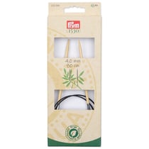 Aiguilles à tricoter circulaires n°10 - bambou - 80 cm