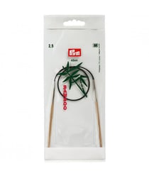 Aiguilles à tricoter circulaires n°2,5 - bambou - 40 cm