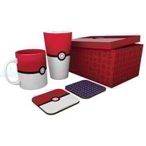 Pokémon - Coffret Mug + verre XXL + dessous de verre Pokéball