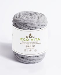 Pelote de fil à tricoter - DMC - Eco Vita 12 - Gris 121