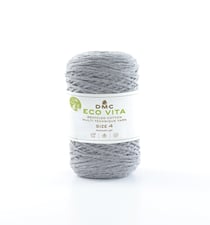 Pelote de fil à tricoter - DMC - Eco Vita 4 - Gris 122