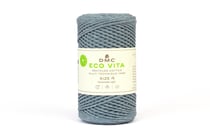 Pelote de fil à tricoter - DMC - Eco Vita 4 - Bleu 7