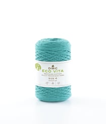 Pelote de fil à tricoter - DMC - Eco Vita 4 - Turquoise 89