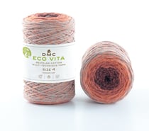 Fils à tricoter DMC - Eco Vita 4 - multico orange 105